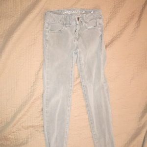 american eagle khaki jeggings